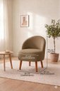 Ver imagem 4 de Kit Duas Poltronas Decor Leitura Cadeiras Estofadas Jade Cappuccino Liso