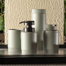 Dispenser Sabonete Líquido Dórica ou com Válvula Dosadora 300ml Verde Sálvia - 5