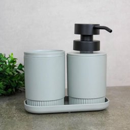 Dispenser Sabonete Líquido Dórica ou com Válvula Dosadora 300ml Verde Sálvia - 6
