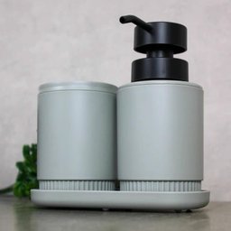 Dispenser Sabonete Líquido Dórica ou com Válvula Dosadora 300ml Verde Sálvia - 2