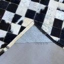 Ver imagem 3 de Tapete de Couro Preto Branco Malhado Salino 2,00x2,50 C/b