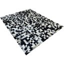 Ver imagem 2 de Tapete de Couro Preto Branco Malhado Salino 2,00x2,50 C/b