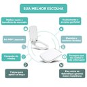 Ver imagem 4 de Assento Sanitário Tampa de Vaso Branco Mdf Laqueado Tivoli para Bacia Ideal Standard