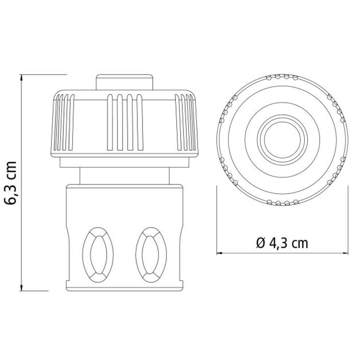 Esguicho P/ Engate Rápido C/ Jato Regulável +Torneira +Engate Rápido 3/4" e 5/8" +Bico Engate Rápido - 6