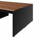 Ver imagem 5 de Espaço de Trabalho Individual 1,4m P/ 5 Pessoas Pé Painel F5 Cor:nogal com Preto