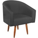 Ver imagem 5 de Poltrona Decorativa Jade Design Moderno Sala de Estar Quarto Escritório Confortável Luxo Pés Palito