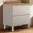 Ver imagem 2 de Balcao com Tampo 1p 1g 80 Cm Mdf Proenca Nogueira Nude Prime Demartez