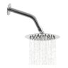 Ducha Fria Inox Redonda 20x20 Chuveiro Area Externa Piscina Mebuki 10400604 Cromado - 1