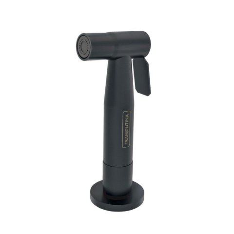 Ducha Manual Black Matte Tramontina em Aço Inox para Pia de Cozinha