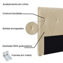 Ver imagem 3 de Cabeceira Cama Box Queen 160 Cm Aquilla Linho Dourado S04 - D'Rossi