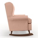 Ver imagem 6 de Poltrona De Amamentação Com Balanço Malu Base De Madeira P02 Linho Rosê - Lyam Decor