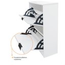 Ver imagem 4 de Sapateira Chão Quarto Hall Entrada Branca 61cm 12 Pares Olga