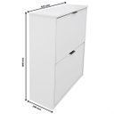 Ver imagem 6 de Sapateira Chão Quarto Hall Entrada Branca 61cm 12 Pares Olga