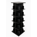 Ver imagem 2 de Estante Giratória para 250 Livros 5 Andares na Cor Preto
