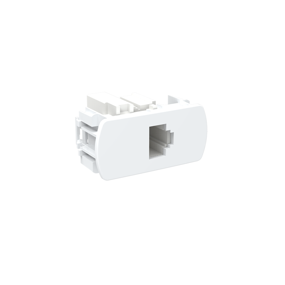 5 Unidades Módulo Keystone Rede Rj45 Cor Branco Durín | MadeiraMadeira