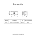 Ver imagem 2 de 5 Unidades Módulo Keystone Rede Rj45 Cor Branco Durín