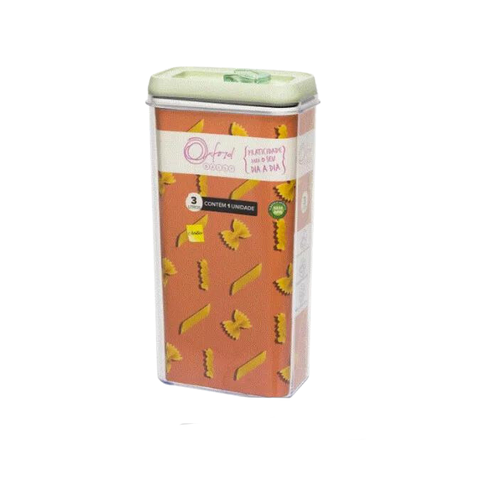 Pote Hermético de Acrílico Retangular 2,3l - Menta Fastsofaoxf