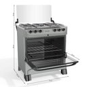 Ver imagem 4 de Fogão 5 Bocas a Gás Mueller com Acendimento Automático e Forno 81,6l Titânio Bivolt - Mfi5bb