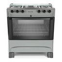Ver imagem 2 de Fogão 5 Bocas a Gás Mueller com Acendimento Automático e Forno 81,6l Titânio Bivolt - Mfi5bb