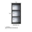 Ver imagem 7 de Armário Espelheira Organizador 36cm Prateleiras e Porta Grafite Cp7020