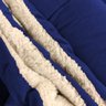 Cobertor Sherpa com Manta Queen Dupla Face Azul Casen - 5