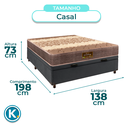 Ver imagem 3 de Conjunto Cama Box Bau Blindado Casal + Colchão D26 Ortophedic Sankonfort