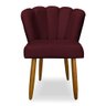Kit 8 Cadeiras de Jantar Margarida em Veludo - V8 Decor:bordô - 3