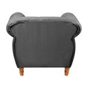 Ver imagem 4 de Sofá Nobreza Chesterfield 2 Lugares 103cm Cinza Veludo Clássico Bella Decor