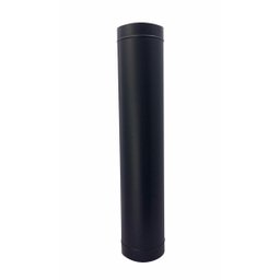 Duto preto para chaminé de 200 mm de diâmetro com 1,20 m de altura - 1