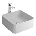 Ver imagem 2 de Cuba de Apoio Lavatório Quadrada 40x40cm Branco Fosco - L.260.16