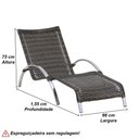 Ver imagem 3 de 2 Espreguiçadeiras Emily + Mesa Alumínio - Piscina, Jardim Pedra Ferro