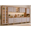 Ver imagem 1 de Cozinha Modulada 8 Peças Elena CZ544 Cinamomo/Off White MGM