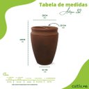 Ver imagem 2 de Vaso Antique Cilíndrico 32 (22l) Cor Aço Corten Japi