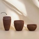 Ver imagem 3 de Vaso Antique Cilíndrico 32 (22l) Cor Aço Corten Japi