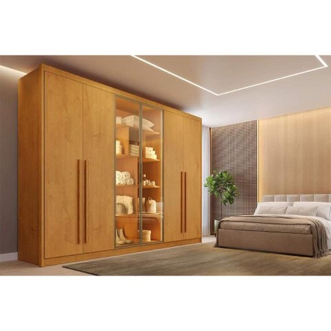 Guarda Roupa 6 Portas 2VID 6GAV Madri Europa Peroba