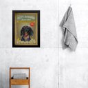 Ver imagem 1 de Quadro para Banheiro Dachshund Vintage 33x24cm:moldura Preta