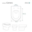 Ver imagem 3 de Acento Sanitário Carrara Branco para Vaso Deca
