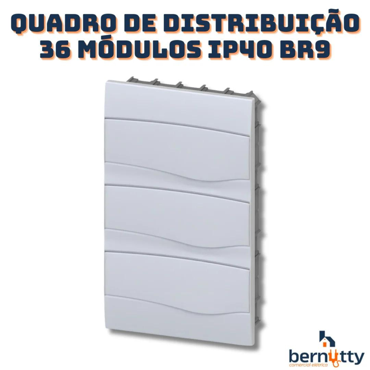 Quadro Distribuição Brum 36 Disjuntores Embutir Slim Branco - 2