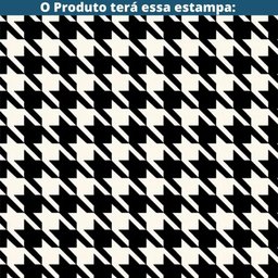 Kit 2 Cadeiras C/ Braços Toulouse Júlia Mara Fratini Assento Pied de Poule Encosto Pu Preto Base a - 6