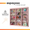 Ver imagem 5 de Kit 3 Estantes Livreiro Office Multiuso 12 Prateleiras Rose J&a