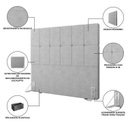 Ver imagem 5 de Cabeceira Casal 140cm Design Moderno para Quarto Linea