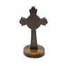 Crucifixo Cruz Bizantina Medalha São Bento de Mesa 7 Cm - 3