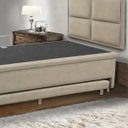 Ver imagem 2 de Base Cama Box Solteiro Baú e Cama Auxiliar 0,88 Helena Vilajo: Suede Bege