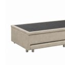 Ver imagem 5 de Base Cama Box Solteiro Baú e Cama Auxiliar 0,88 Helena Vilajo: Suede Bege
