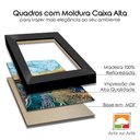 Ver imagem 2 de Quadro Decorativo Textura Cx Alta 2 Un 40x60 Casa Na Neve Titulo Moldura Preta