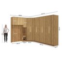 Ver imagem 2 de Quarto Modulado Kappesberg Adapt Nogueira 6 Peças 246cm x 341cm