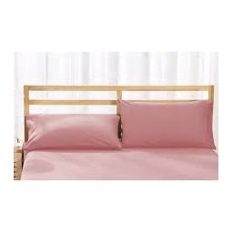 2 Fronhas 100% Algodão 200 Fios 50x90 Percal com Bainha Rose - 1