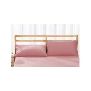 2 Fronhas 100% Algodão 200 Fios 50x90 Percal com Bainha Rose