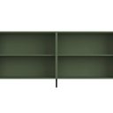 Ver imagem 6 de Aparador Buffet para Sala de Jantar 4 Portas Pés Industrial Preto Naim I03 Musgo - Lyam Decor