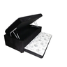Cama Box Baú Solteiro Conjugado com Cama Auxiliar Bicama 3 em 1 - Suede Preto Preto - 1
